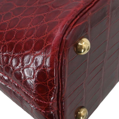 Hermes * Rouge H Alligator Bolide 31 Handbag