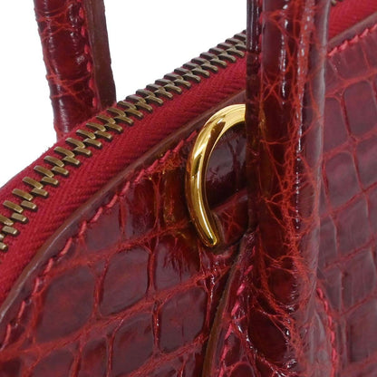 Hermes * Rouge H Alligator Bolide 31 Handbag
