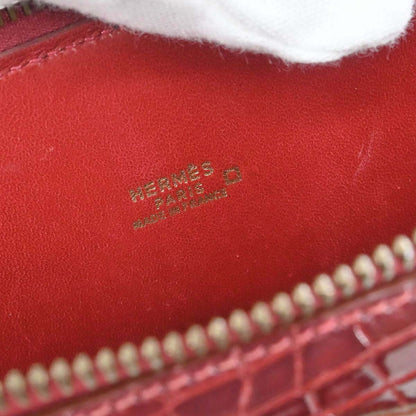 Hermes * Rouge H Alligator Bolide 31 Handbag