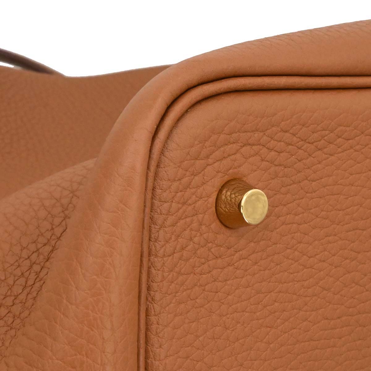 Hermes Gold Taurillon Clemence Picotin Lock 22 MM Handbag