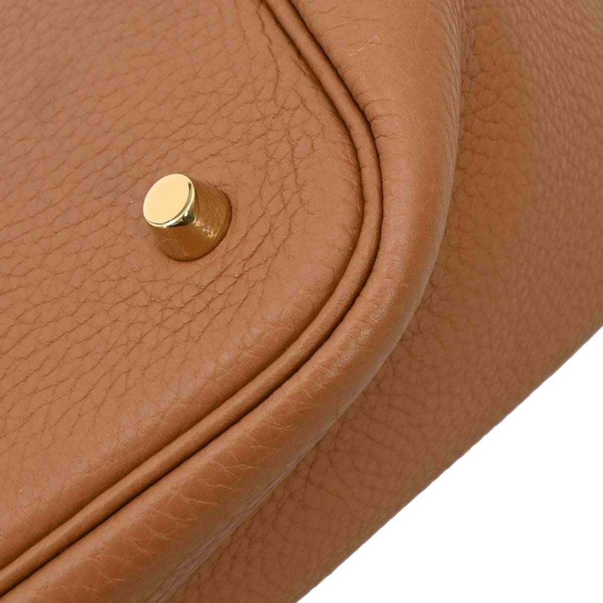 Hermes Gold Taurillon Clemence Picotin Lock 22 MM Handbag
