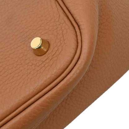 Hermes Gold Taurillon Clemence Picotin Lock 22 MM Handbag