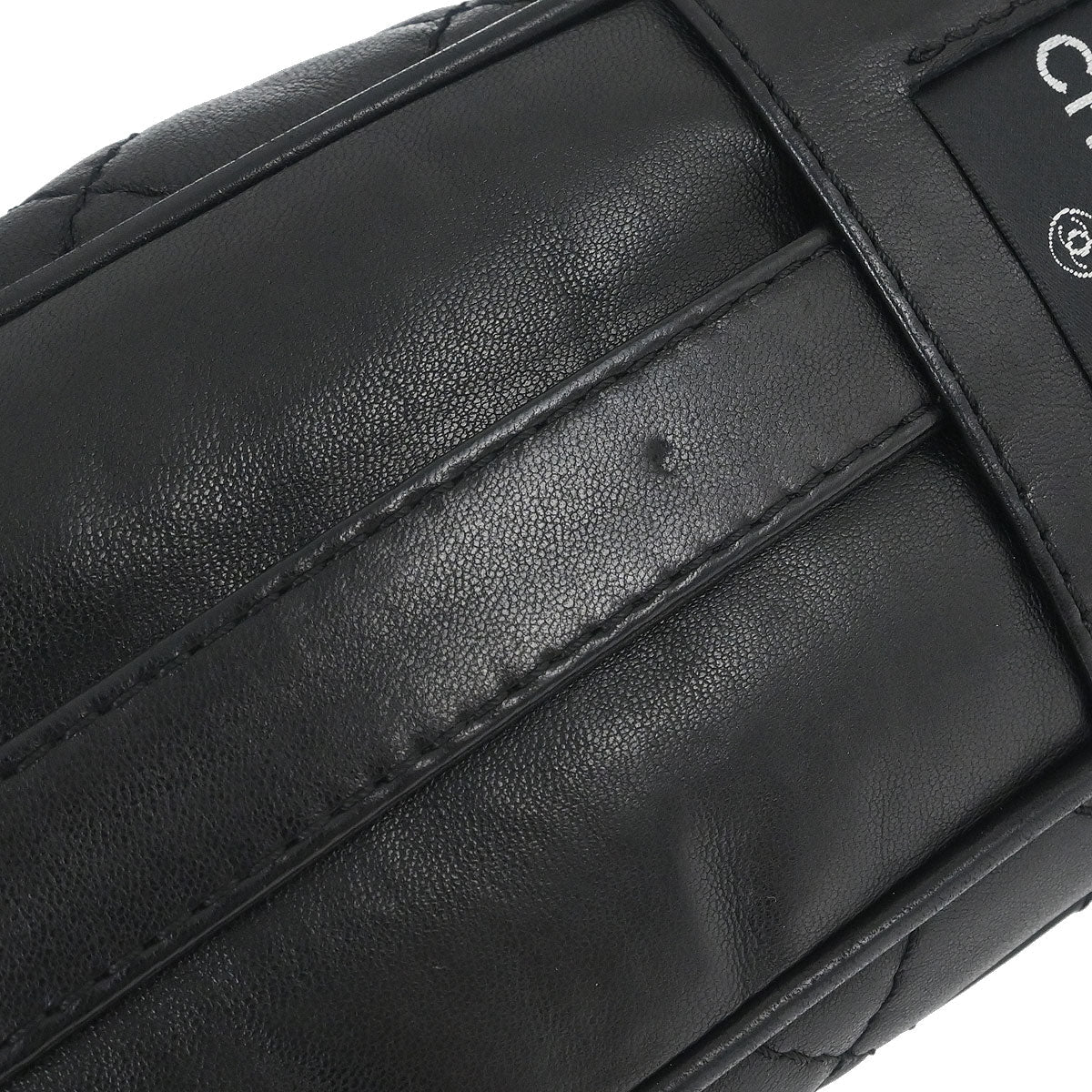 Chanel 2006-2008 Black Lambskin Icons Secret Label Flap Bag Shoulder Bag