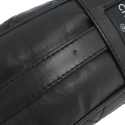 Chanel 2006-2008 Black Lambskin Icons Secret Label Flap Bag Shoulder Bag