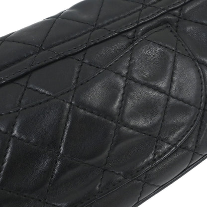 Chanel 2006-2008 Black Lambskin Icons Secret Label Flap Bag Shoulder Bag
