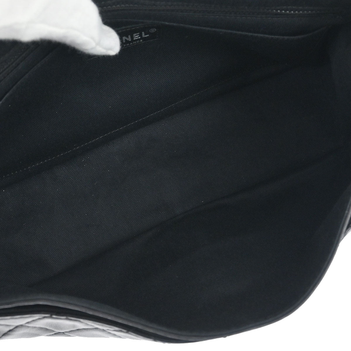 Chanel 2006-2008 Black Lambskin Icons Secret Label Flap Bag Shoulder Bag