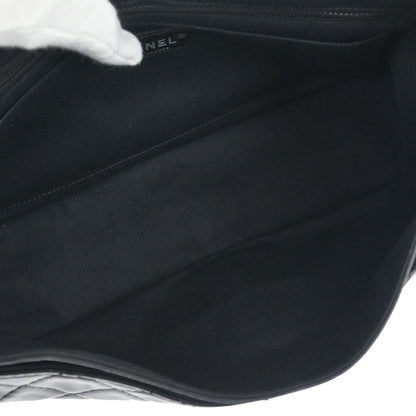 Chanel 2006-2008 Black Lambskin Icons Secret Label Flap Bag Shoulder Bag