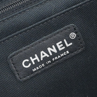Chanel 2006-2008 Black Lambskin Icons Secret Label Flap Bag Shoulder Bag
