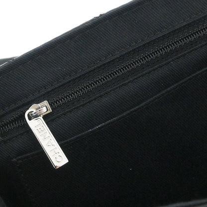 Chanel 2006-2008 Black Lambskin Icons Secret Label Flap Bag Shoulder Bag
