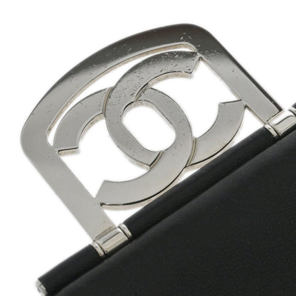 Chanel 2006-2008 Black Lambskin Icons Secret Label Flap Bag Shoulder Bag
