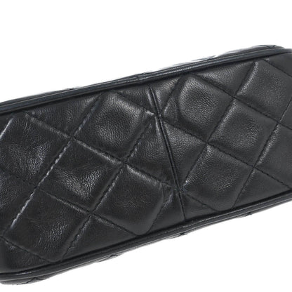 Chanel 1994-1996 Black Lambskin Camera Bag Mini