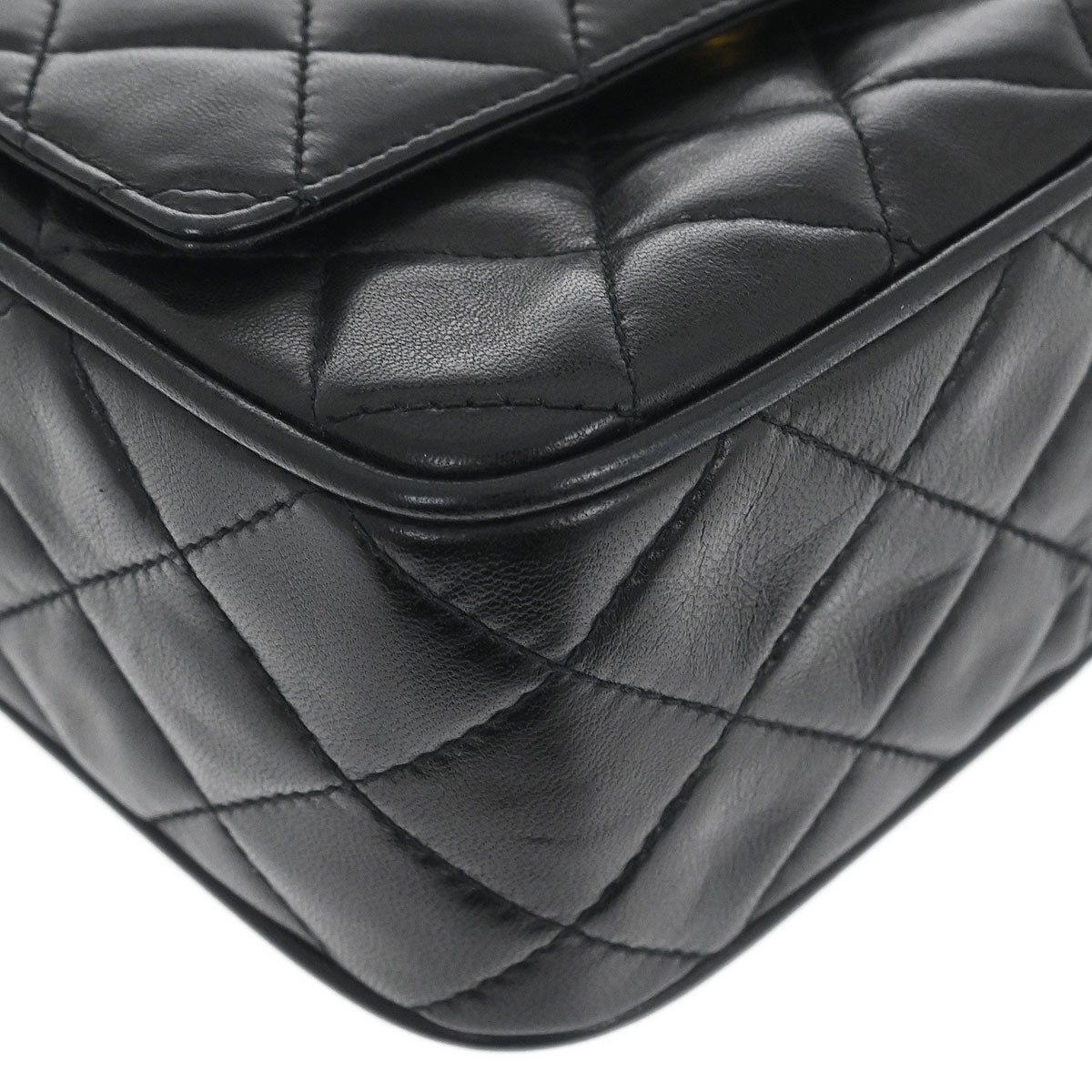 Chanel 1994-1996 Black Lambskin Camera Bag Mini