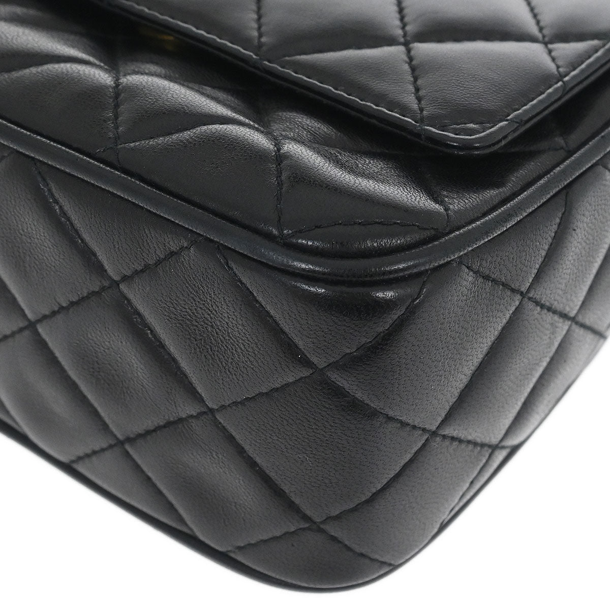 Chanel 1994-1996 Black Lambskin Camera Bag Mini