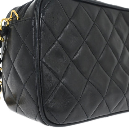 Chanel 1994-1996 Black Lambskin Camera Bag Mini