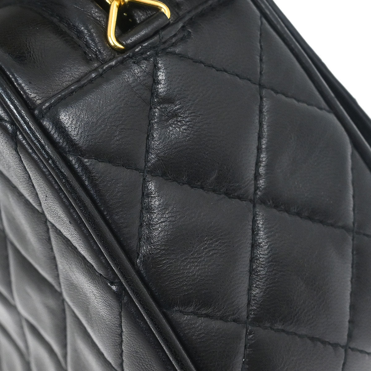 Chanel 1994-1996 Black Lambskin Camera Bag Mini