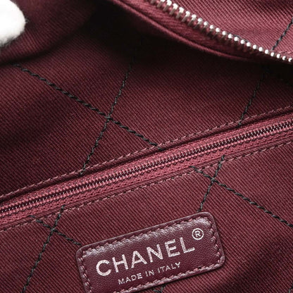 Chanel Black Caviar Skin On The Road Shopping Fever Tote Bag