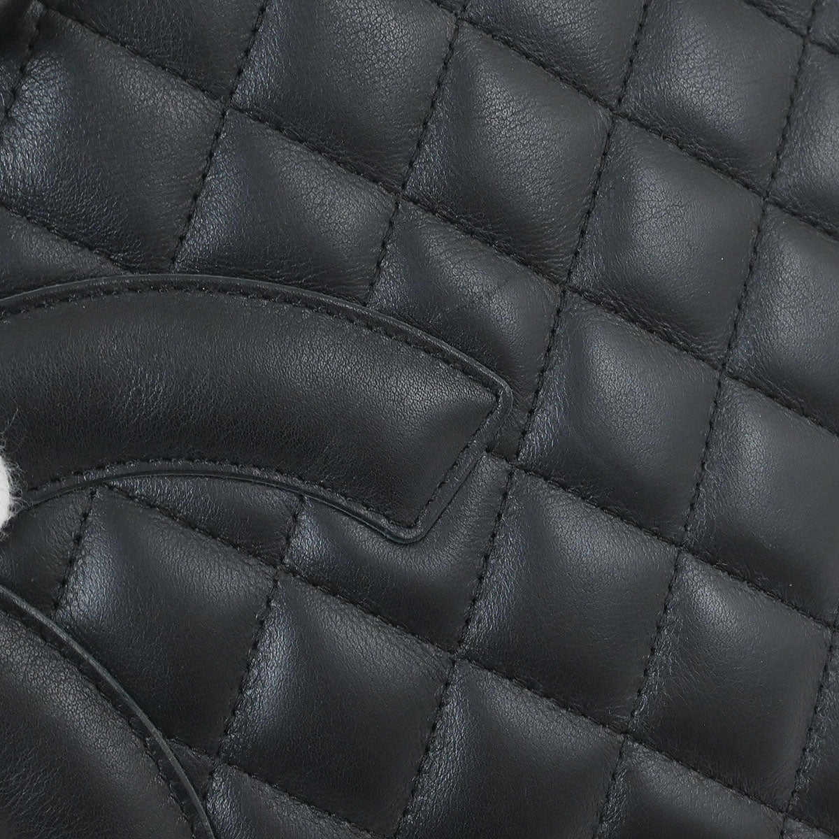 Chanel 2003-2004 Black Calfskin Cambon Ligne Tote Handbag