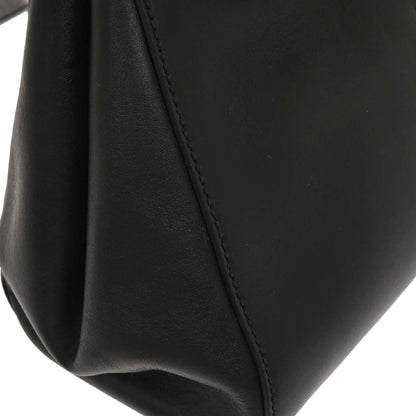 Gucci Black Bamboo Nymphaea 2way Shoulder Handbag