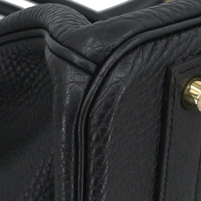 Hermes Black Taurillon Clemence Birkin 40 Handbag