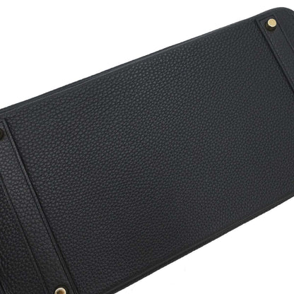 Hermes Black Taurillon Clemence Birkin 40 Handbag