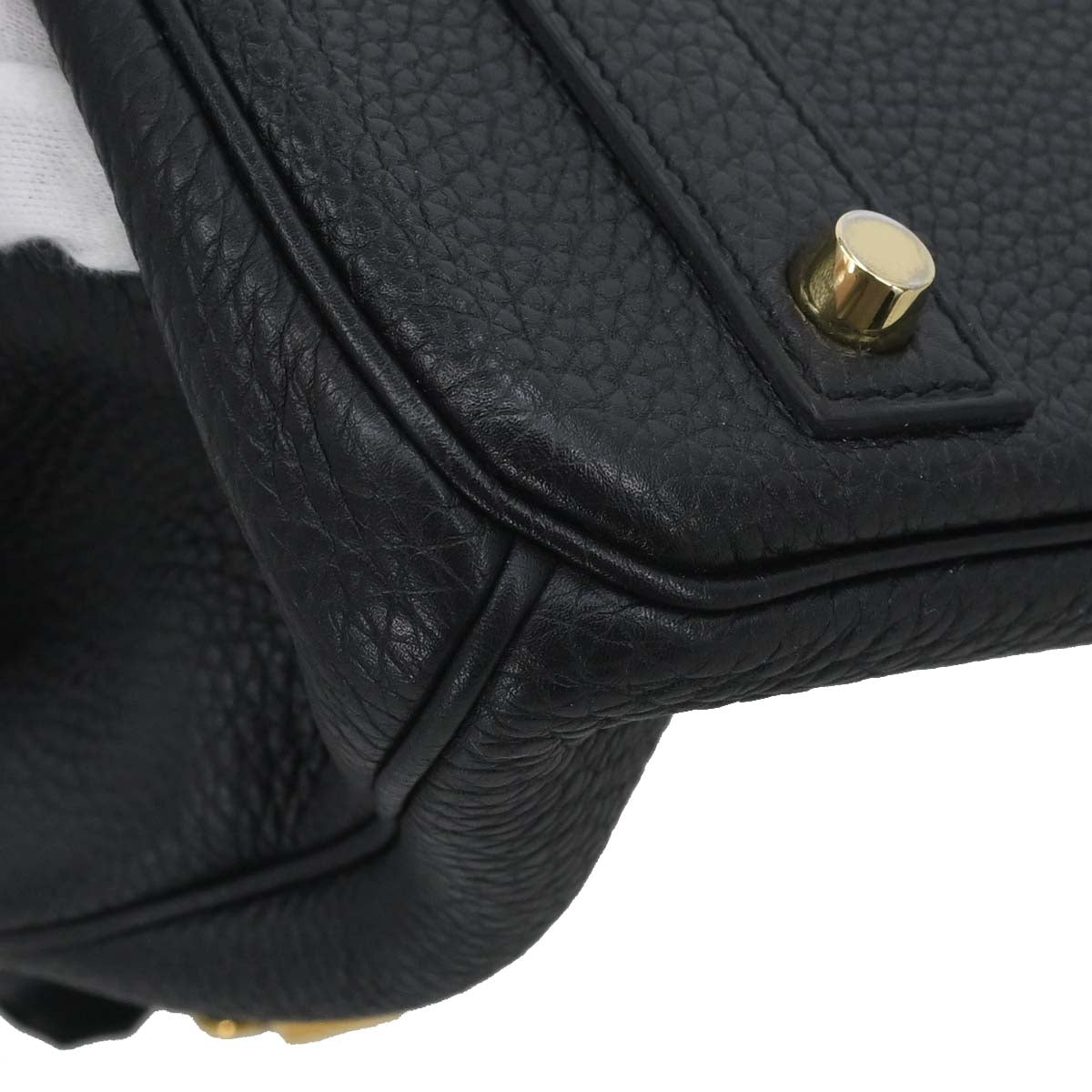 Hermes Black Taurillon Clemence Birkin 40 Handbag