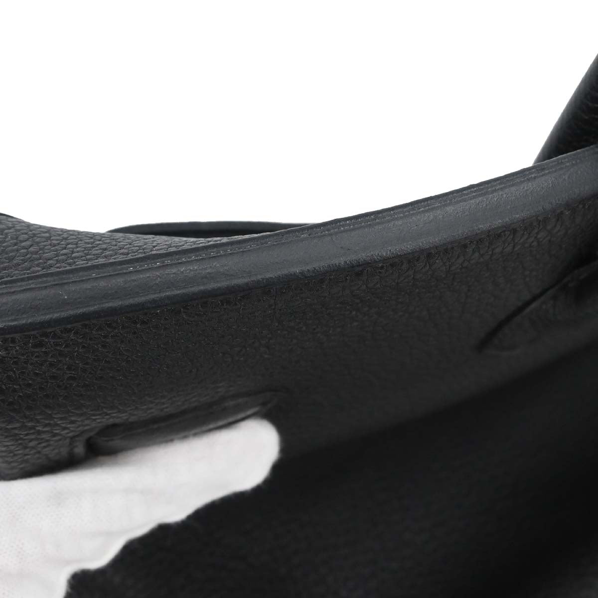 Hermes Black Taurillon Clemence Birkin 40 Handbag