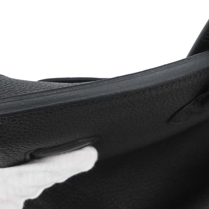 Hermes Black Taurillon Clemence Birkin 40 Handbag