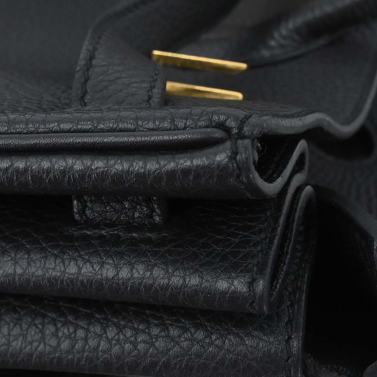 Hermes Black Taurillon Clemence Birkin 40 Handbag