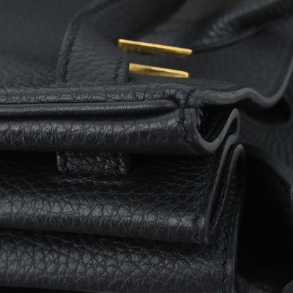Hermes Black Taurillon Clemence Birkin 40 Handbag