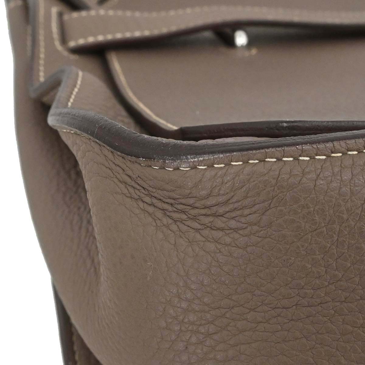 Hermes Etoupe Taurillon Clemence Jypsiere 34 Shoulder Bag