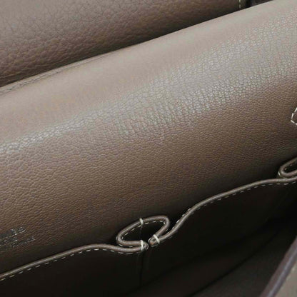 Hermes Etoupe Taurillon Clemence Jypsiere 34 Shoulder Bag