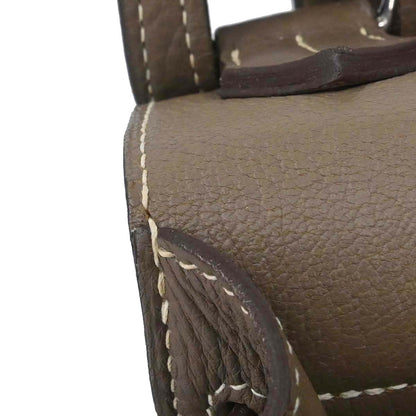 Hermes Etoupe Taurillon Clemence Jypsiere 34 Shoulder Bag