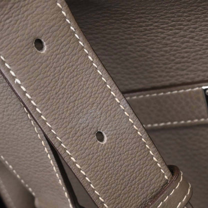 Hermes Etoupe Taurillon Clemence Jypsiere 34 Shoulder Bag