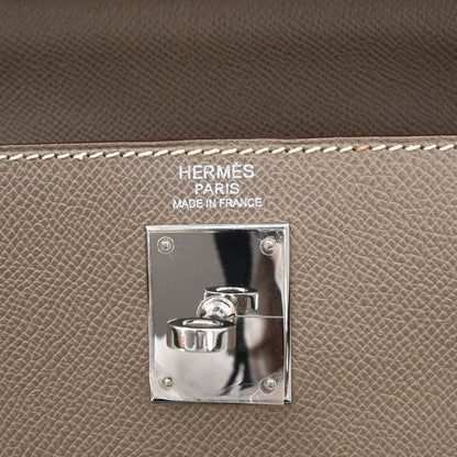 Hermes Etoupe Epsom Kelly 32 Sellier 2way Shoulder Handbag