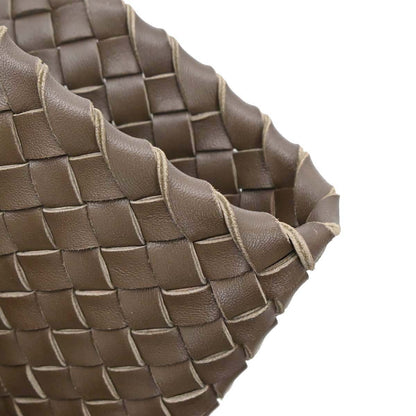Bottega Veneta Brown Leather Intrecciato Tote Bag