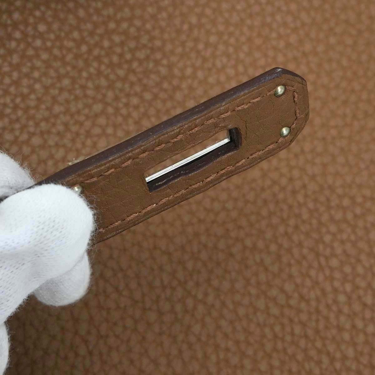 Hermes Alezan Taurillon Clemence Birkin 40 Handbag