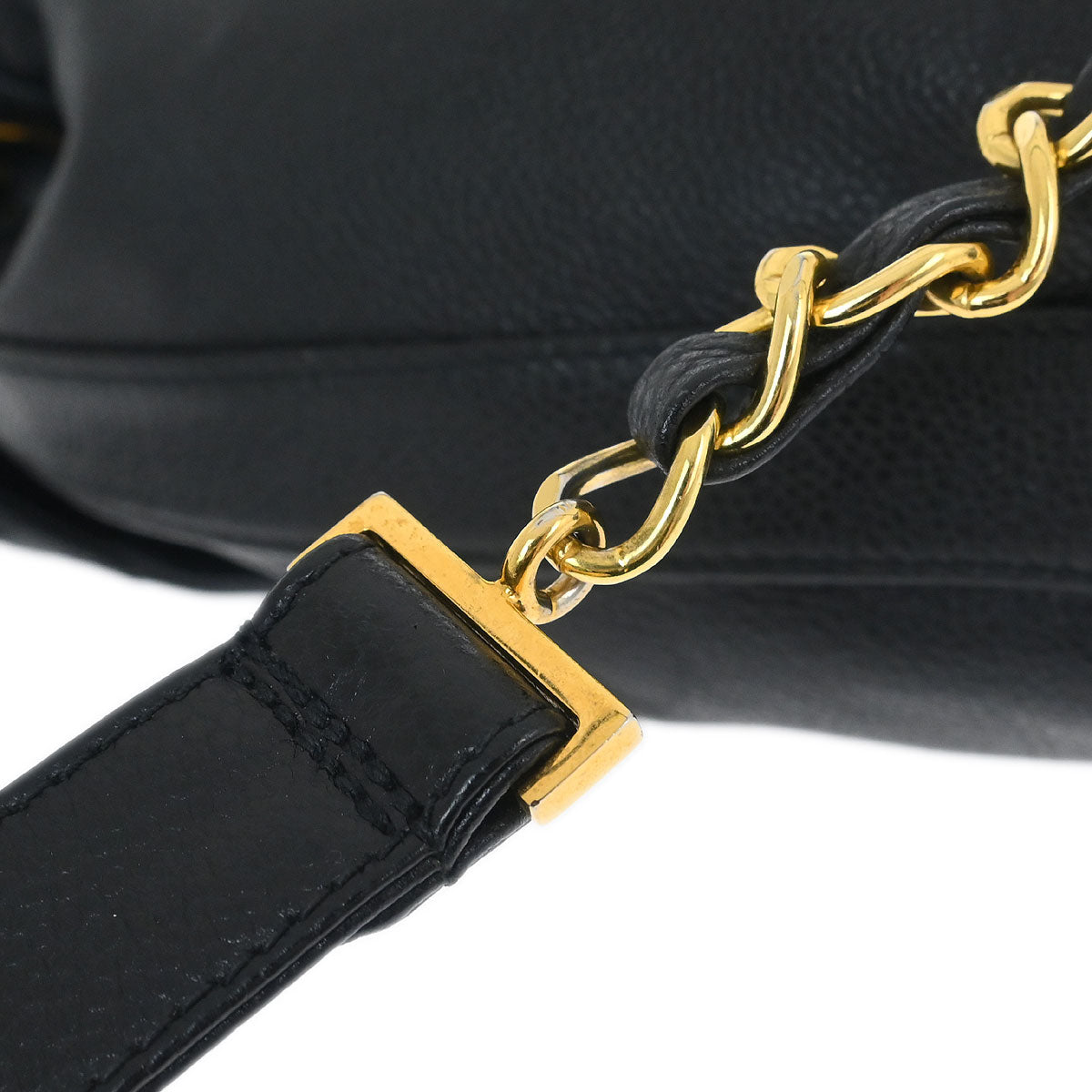 Chanel 1994-1996 Black Caviar Skin Triple CC Backpack