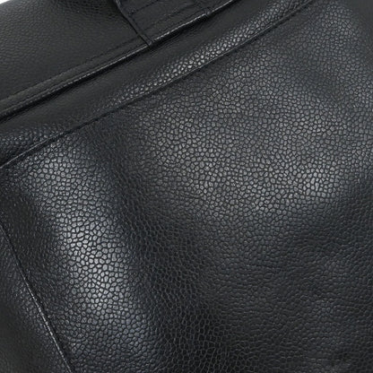 Chanel 1994-1996 Black Caviar Skin Triple CC Backpack