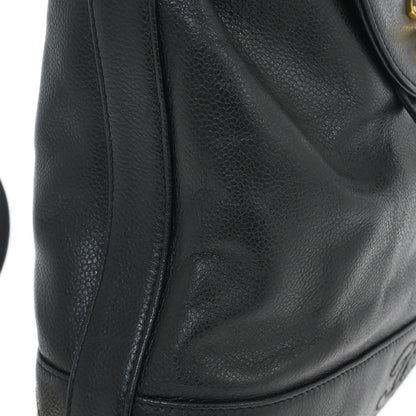 Chanel 1994-1996 Black Caviar Skin Triple CC Backpack