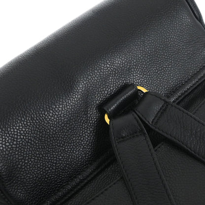 Chanel 1994-1996 Black Caviar Skin Triple CC Backpack