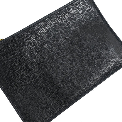 Chanel 1994-1996 Black Caviar Skin Triple CC Backpack