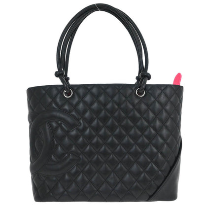 Chanel 2005-2006 Black Calfskin Cambon Ligne Tote Handbag