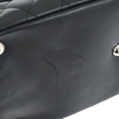 Chanel 2005-2006 Black Calfskin Cambon Ligne Tote Handbag