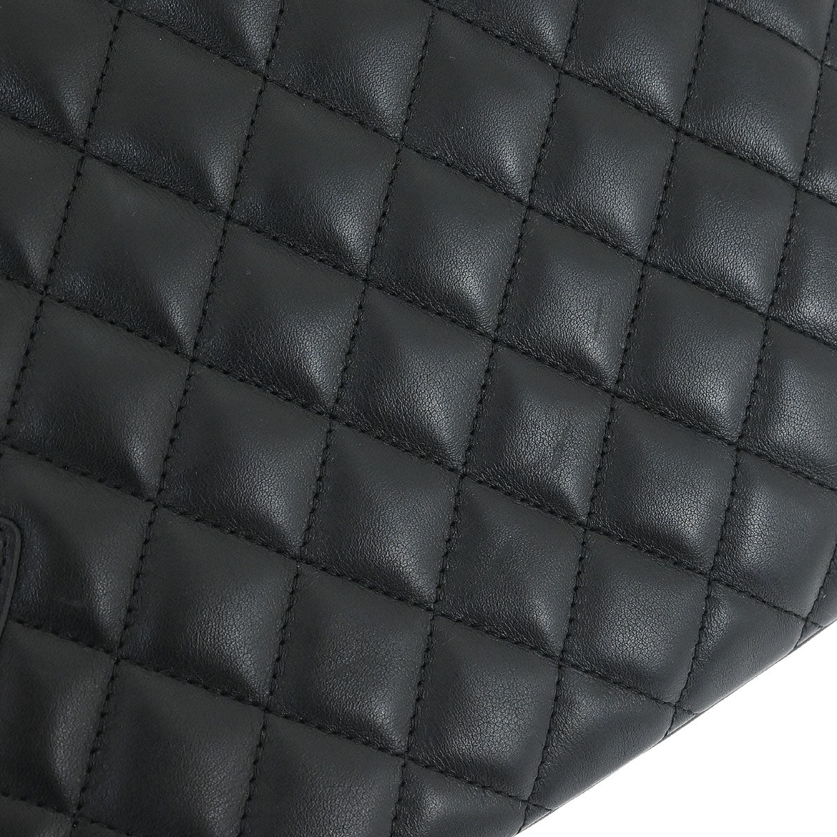 Chanel 2005-2006 Black Calfskin Cambon Ligne Tote Handbag