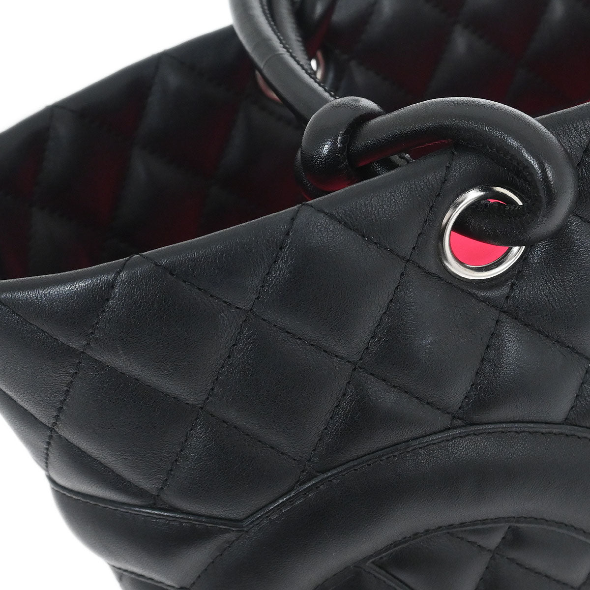 Chanel 2005-2006 Black Calfskin Cambon Ligne Tote Handbag