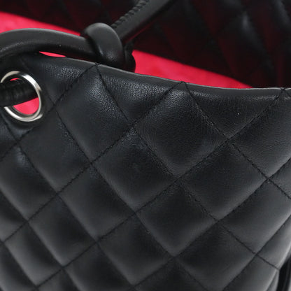 Chanel 2005-2006 Black Calfskin Cambon Ligne Tote Handbag