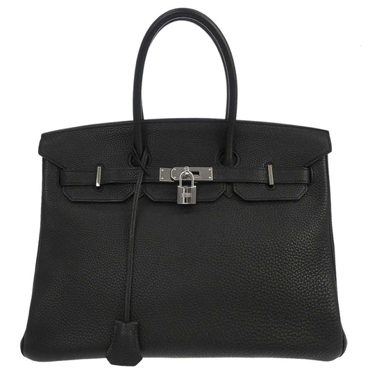 Hermes Black Togo Birkin 35 Handbag