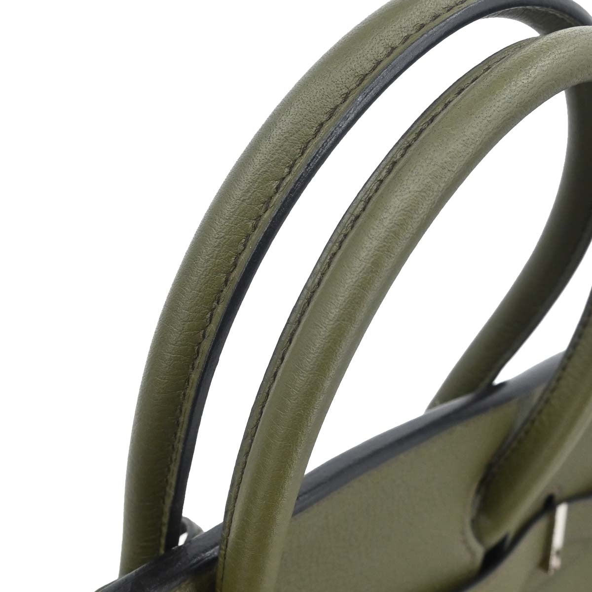 Hermes Olive Green Evergrain Birkin 30 Handbag