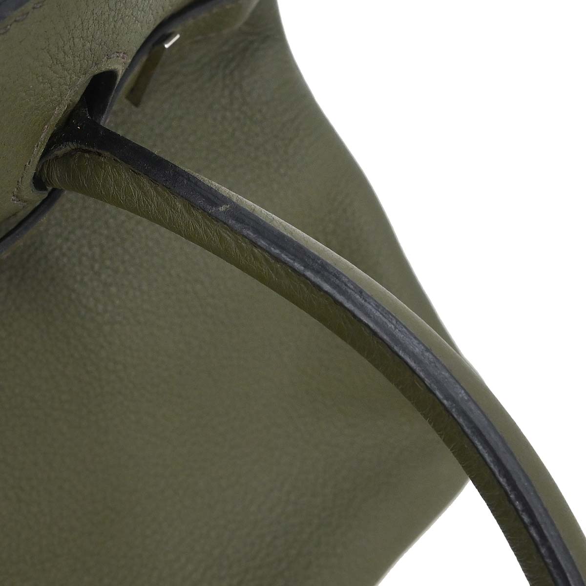 Hermes Olive Green Evergrain Birkin 30 Handbag