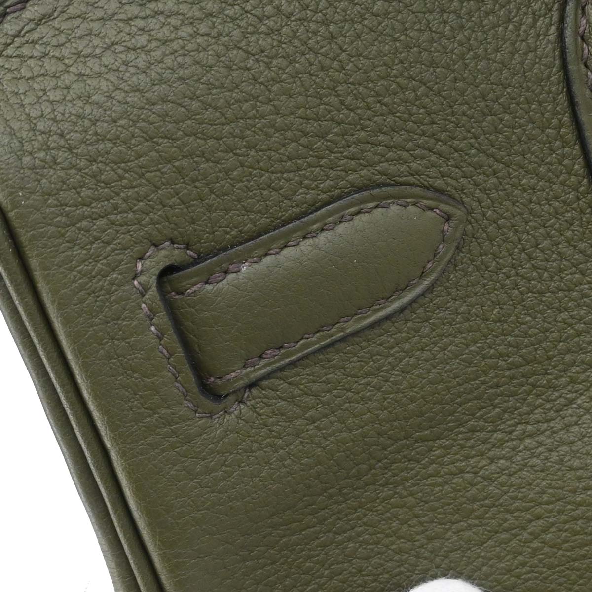 Hermes Olive Green Evergrain Birkin 30 Handbag